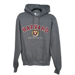 Champion Harvard University Hoodie Embroidered Ivy League Varsity Collegiate Y2K